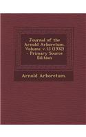 Journal of the Arnold Arboretum. Volume V.13 (1932)