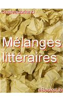 Melanges Litteraires