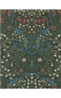 Blackthorn, William Morris. Ruled Journal: 150 Lined / Ruled Pages, 8,5x11 Inch (21.59 X 27.94 CM) Soft Cover / Paperback