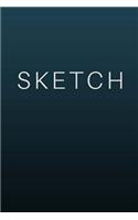 Sketch - Art Sketch Book (Blank Notebook) Gradient Blue Cover