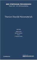 Titanium Dioxide Nanomaterials: Volume 1352