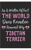 As A Matter Of Fact The World Does Revolve Around My Tibetan Terrier