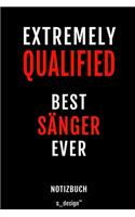Notizbuch für Sänger: Originelle Geschenk-Idee [120 Seiten liniertes blanko Papier]