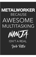 Metalworker Because Awesome Multitasking Ninja Isn't A Real Job Title