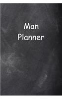 2020 Weekly Planner For Men Man Planner Chalkboard Style 134 Pages