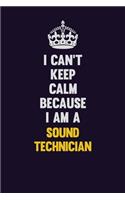 I Can't Keep Calm Because I Am A Sound Technician