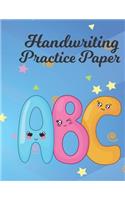 Handwriting Practice Paper: Writing Paper for Kids With Dotted Lined (Notebook With Dotted Lined Sheets for K-3 Students 100 Pages)