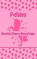 Paislee Sparkly Cherry Berry Hugs: Personalized Draw & Write Book with Her Unicorn Name - Word/Vocabulary List Included for Story Writing