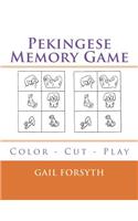 Pekingese Memory Game: Color - Cut - Play