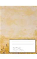 Wild Indigo Notebook: Unlined blank paper 7.44x9.69 66 sheet 132 page book for flower lovers, teenage girl or woman's diary, men's journal, college, high school, elementa