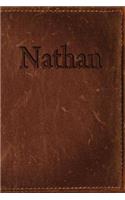 Nathan: Simulated Leather Writing Journal