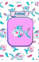Journal: Fishicorn Cute Fish Unicorn Blank Lined Pages for Writing Daily Thoughts, Dreams, Inspirations