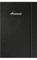 Arianna: Blank Cookbook Recipes & Notes Featuring 120 Pages 6x9 Simulated Leather Cover