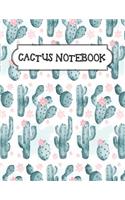 Cactus Notebook: 108 Pages Of Lined and Blank Paper Pages For Drawing and Writing (8.5"x11) - Doodles and Inspiration Notebook: Composition Notebook(3 Cactus Notebook)