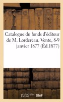 Catalogue de Pierres Lithographiées Et Planches de Cuivre Et Acier