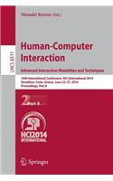 Human-Computer Interaction. Advanced Interaction, Modalities, and Techniques: 16th International Conference, Hci International 2014, Heraklion, Crete, Greece, June 22-27, 2014, Proceedings, Part II