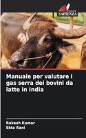 Manuale per valutare i gas serra dei bovini da latte in India