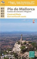 Mallorca Centr.Plain-East+South Coast hiking&MTB map&guide