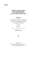 Committee on Foreign Investment in the United States (CFIUS), one year after Dubai Ports World