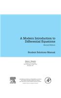 Student Solutions Manual, a Modern Introduction to Differential Equations