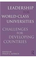 Leadership for World-Class Universities