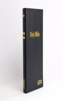 NIV Compact Vinyl Softcover Black Bible - 7.8 x 5.4 Inch Anglicised Edition, Readable, and Stylish Edition - Gold Foiling, Ribbon Marker, Word of Christ in Red - Easy-to-Carry