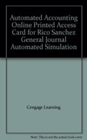 Automated Accounting Online Printed Access Card for Rico Sanchez General Journal Automated Simulation