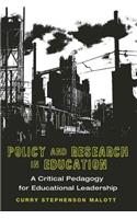 Policy and Research in Education