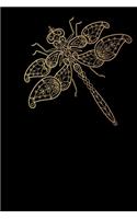 Notes: Dragonfly / Medium Size Notebook with Lined Interior, Page Number and Daily Entry Ideal for Organization, Taking Notes, Journal, Diary, Daily Planne