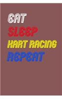 Eat Sleep kart racing Repeat Notebook Fan Sport Gift: Lined Notebook / Journal Gift, 120 Pages, 6x9, Soft Cover, Matte Finish