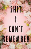 Shit I Can't Remember