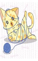 Playing cat notebook