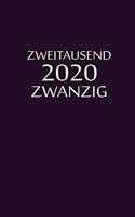 zweitausend zwanzig 2020: Tagesplaner 2020 A5 Flieder