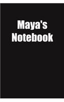 Maya's Notebook: 6x9 Lined Notebook, Gift For a Friend or a Colleague (Gift For Someone You Love)