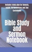 Bible Study and Sermon Notebook