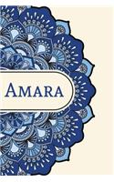 Mandala Notebook with Personalized Monogram Amara
