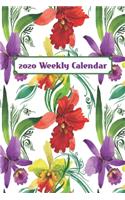 2020 Weekly Calendar: Watercolor Fancy Orchids