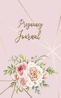 Pregnancy Journal: Flowers On Pink Journal Notebook Memory Book Diary Belly Book For Moms-To-Be