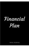 Financial Plan: Journal Notebook, 6 x 9 inch lined pages