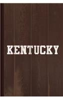 Kentucky Journal Notebook: Blank Lined Ruled for Writing 6x9 110 Pages