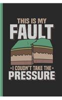 This Is My Fault I Couldn't Take the Pressure: Geology Notebook & Journal for Bullets or Diary for Geologists, Dot Grid Paper (120 Pages, 6x9)