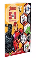 Marvel Avengers: 5-In-1 Colouring | Stickers, Coloring and Activities Books for Kids