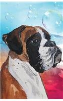 Journal Notebook For Dog Lovers Boxer: Lined and Numbered Pages With Index Blank Journal For Journaling, Writing, Planning and Doodling.