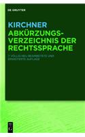 Kirchner Abkurzungsverzeichnis Der Rechtssprache