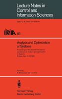 Analysis and Optimization of Systems: (English)
