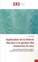 Application de la théorie des jeux à la gestion des ressources en eau