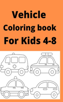 Vehicle Coloring book For Kids 4-8