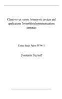 Client-server system for network services and applications for mobile telecommunications terminals