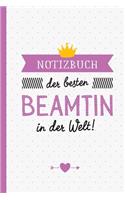 Notizbuch der besten Beamtin in der Welt