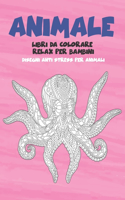 Libri da colorare relax per bambini - Disegni Anti stress per animali - Animale